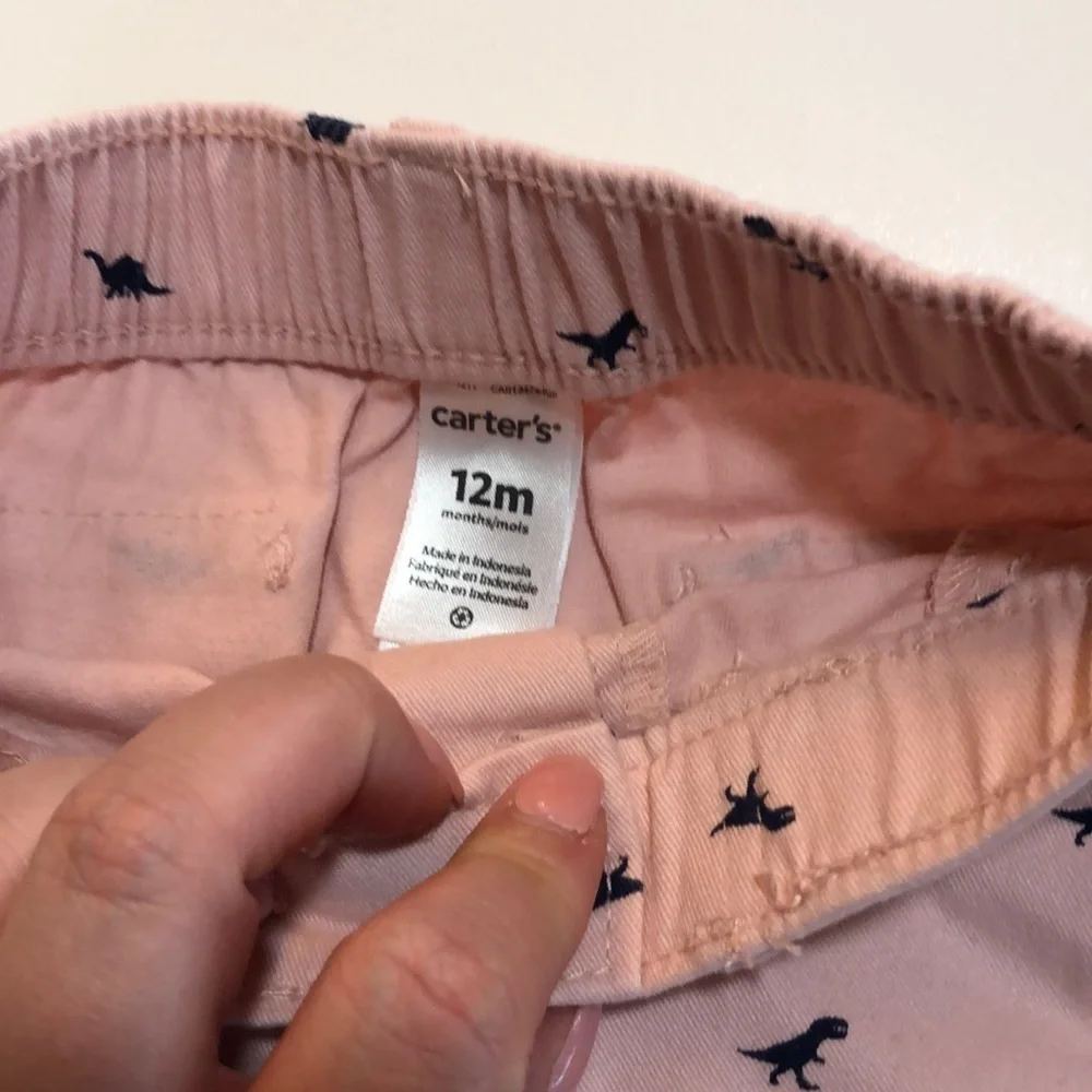 Carter’s Toddler Boys Pink Dinosaurs Pants 12M